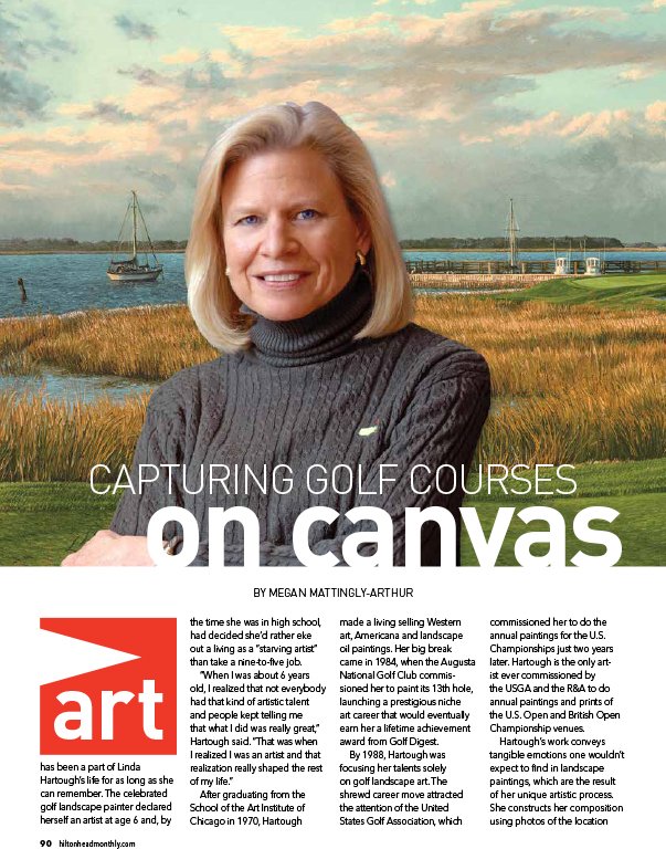 Capturing Golf Courses on Canvas article